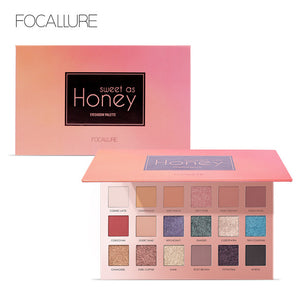 Focallure Glitter Eye Shadow 18 Colors Pigment Palette Waterproof Shimmer Make Up