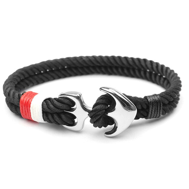 HOMOD 2019 New Fashion Black Color Anchor Bracelets