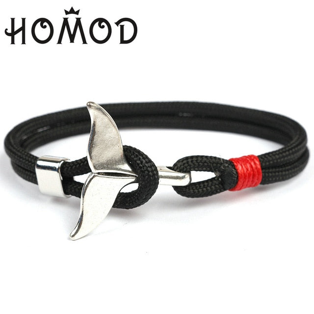 HOMOD 2019 New Fashion Black Color Anchor Bracelets