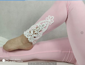 Women cotton lace decoration leggings 2019 size 7XL 4XL 3XL XXL XL L M S 6XL 5XL