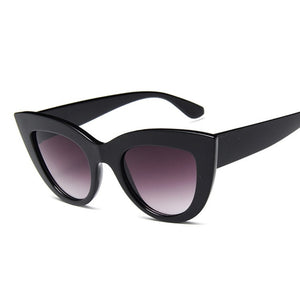 Cat Eye Fashion Sunglasses Women Vintage Luxury Brand Designer Black Shades