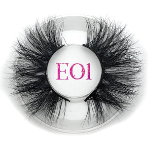 Mikiwi False Eyelashes Wholesale Thick Strip 25mm 3D Mink Lashes Custom Packaging