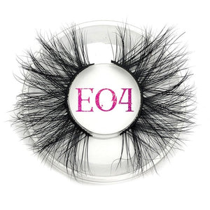 Mikiwi False Eyelashes Wholesale Thick Strip 25mm 3D Mink Lashes Custom Packaging