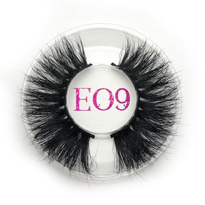 Mikiwi False Eyelashes Wholesale Thick Strip 25mm 3D Mink Lashes Custom Packaging