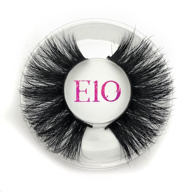 Mikiwi False Eyelashes Wholesale Thick Strip 25mm 3D Mink Lashes Custom Packaging