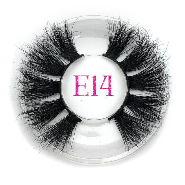 Mikiwi False Eyelashes Wholesale Thick Strip 25mm 3D Mink Lashes Custom Packaging