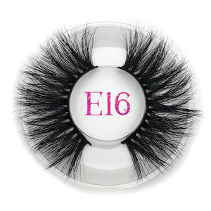 Mikiwi False Eyelashes Wholesale Thick Strip 25mm 3D Mink Lashes Custom Packaging