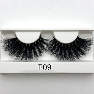 Mikiwi False Eyelashes Wholesale Thick Strip 25mm 3D Mink Lashes Custom Packaging