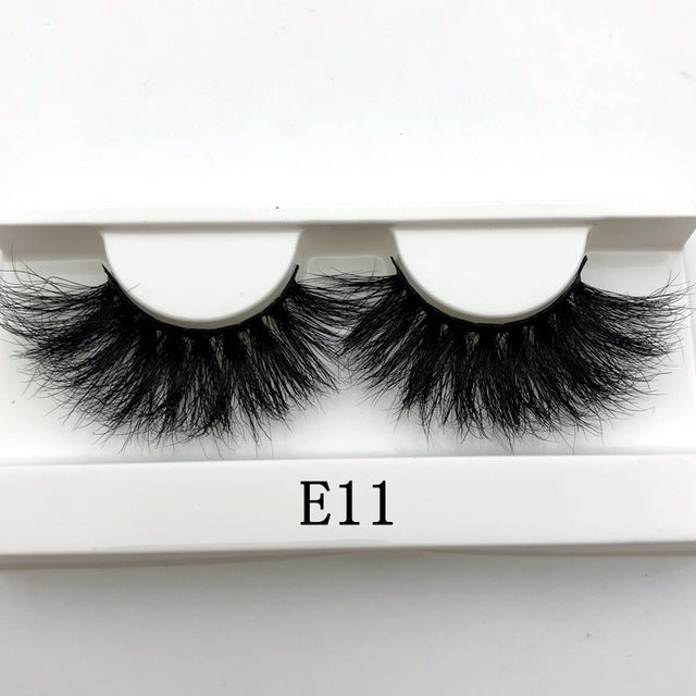 Mikiwi False Eyelashes Wholesale Thick Strip 25mm 3D Mink Lashes Custom Packaging