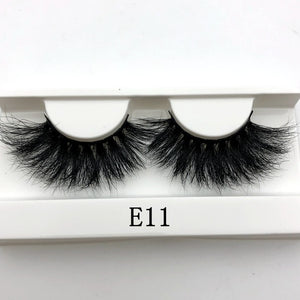 Mikiwi False Eyelashes Wholesale Thick Strip 25mm 3D Mink Lashes Custom Packaging