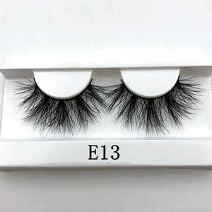 Mikiwi False Eyelashes Wholesale Thick Strip 25mm 3D Mink Lashes Custom Packaging