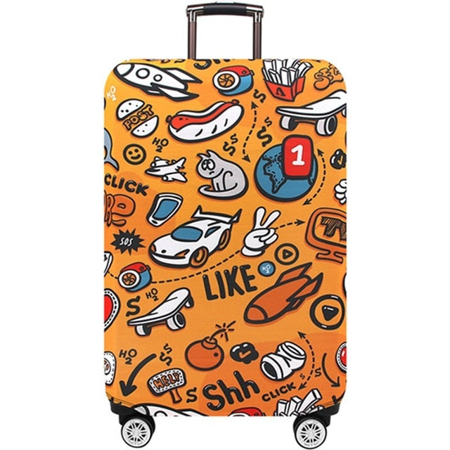 JULY'S SONG Suitcase Case 18-32 Inch Elastic Luggage Protective Covers Dust-proof Travel Accessories