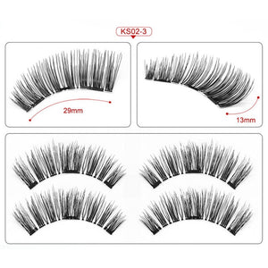 Magnetic Eyelashes 3 Magnets Handmade 3D/6D Magnetic Lashes Natural False Eyelashes