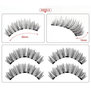 Magnetic Eyelashes 3 Magnets Handmade 3D/6D Magnetic Lashes Natural False Eyelashes