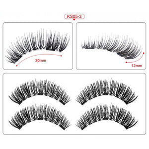 Magnetic Eyelashes 3 Magnets Handmade 3D/6D Magnetic Lashes Natural False Eyelashes