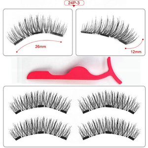 Magnetic Eyelashes 3 Magnets Handmade 3D/6D Magnetic Lashes Natural False Eyelashes