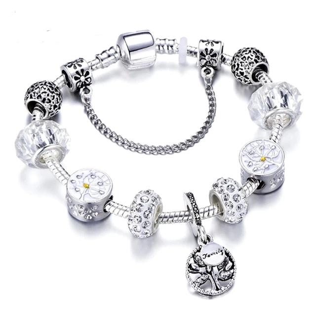 Fashion Silver Charms Bracelet  For Women