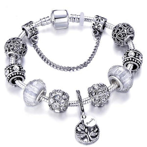 Fashion Silver Charms Bracelet  For Women