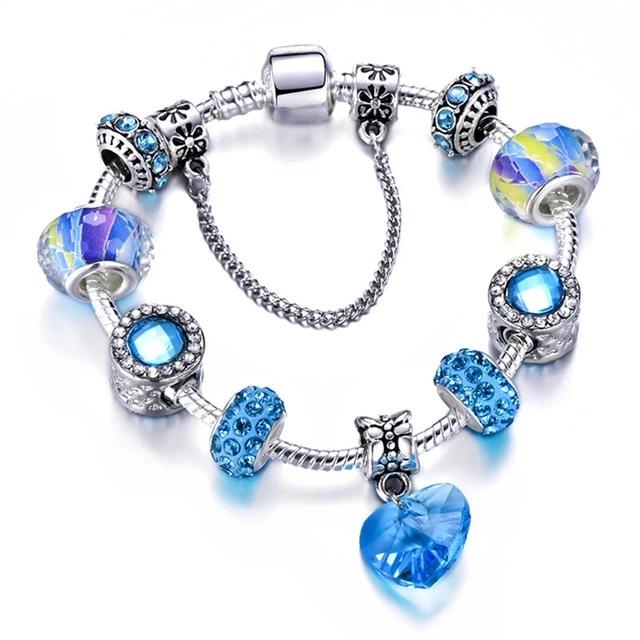 Fashion Silver Charms Bracelet  For Women