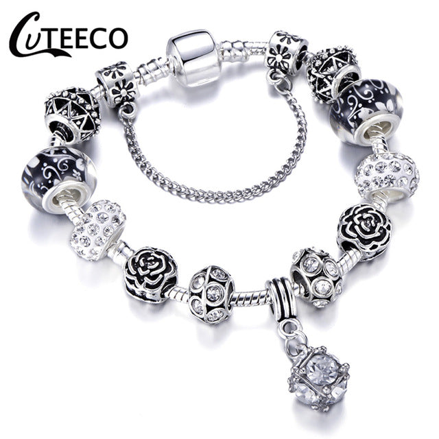 Fashion Silver Charms Bracelet  For Women