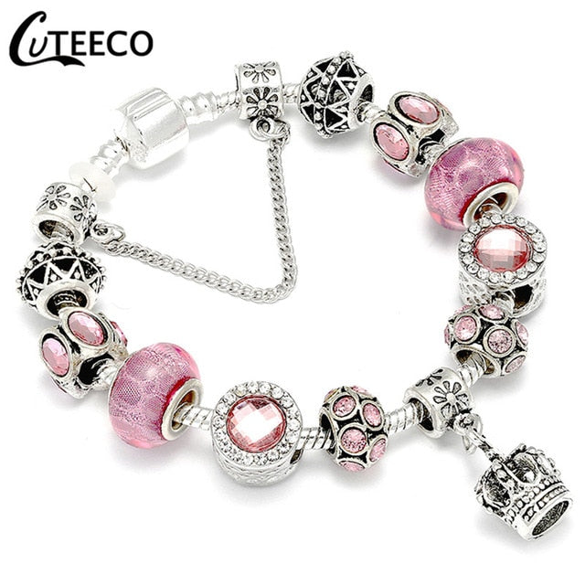 Fashion Silver Charms Bracelet  For Women