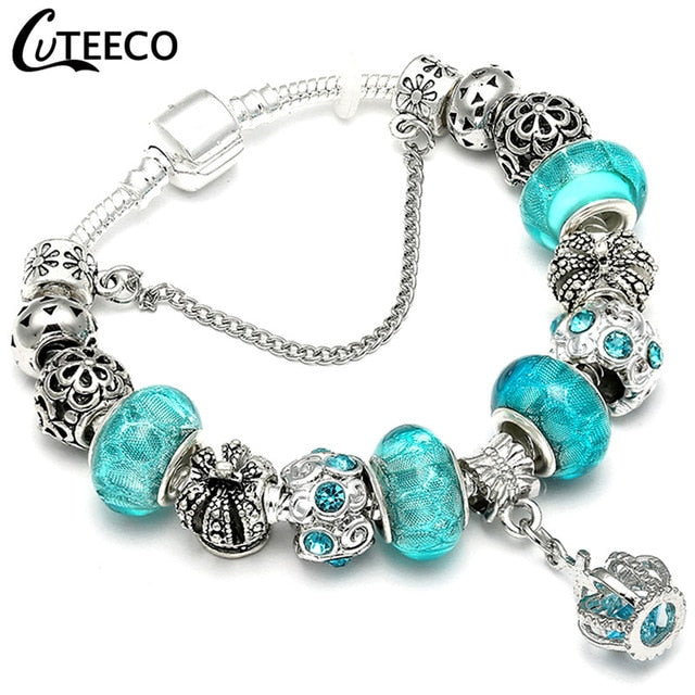 Fashion Silver Charms Bracelet  For Women