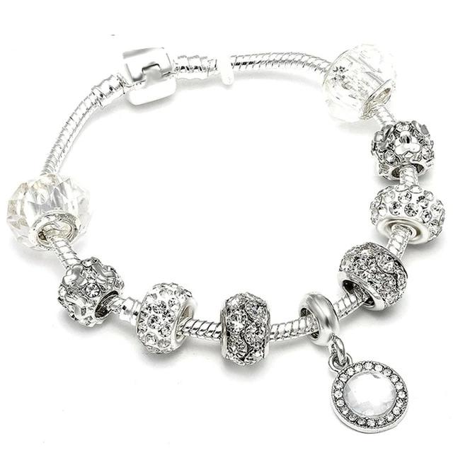 Fashion Silver Charms Bracelet  For Women