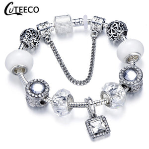 Fashion Silver Charms Bracelet  For Women