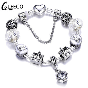 Fashion Silver Charms Bracelet  For Women