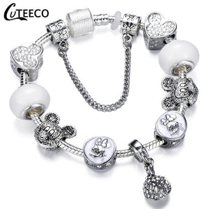 Fashion Silver Charms Bracelet  For Women