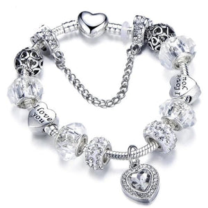 Fashion Silver Charms Bracelet  For Women