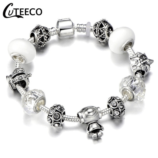 Fashion Silver Charms Bracelet  For Women