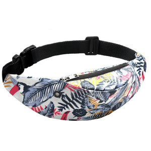 Practical Women Waist bag 3D print Colorful Belt bag Waterproof Mobile Phone Pouch