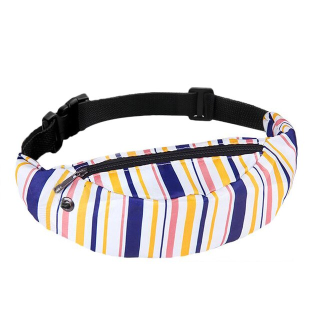 Practical Women Waist bag 3D print Colorful Belt bag Waterproof Mobile Phone Pouch