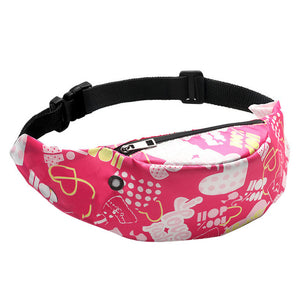 Practical Women Waist bag 3D print Colorful Belt bag Waterproof Mobile Phone Pouch